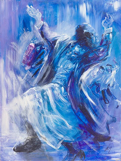 DANCE IN BLUE by Huvy Elisha